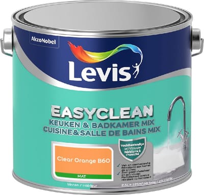 Levis - Easyclean Keuken & Badkamer Mix - Clear Orange B60 - Mengverf - 2,5 L