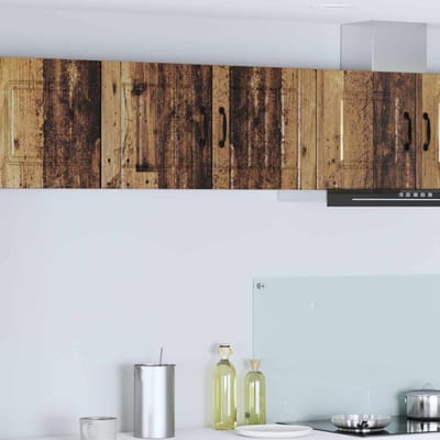 vidaXL - Wandkast - LUCCA - Oud - hout - 40 - x - 31 - x - 40 - cm - Bewerkt - hout