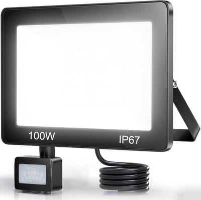 Krachtige 100W LED Buitenlamp met IP67 Waterdichte Bewegingssensor
