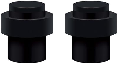 Dailygoods- Deurstopper Roestvrij Staal - Deurstoppers voor Binnen - Deurbuffer - Deurvastzetter - Deurstopper met Rubber Ring - Hoogte 45mm - Deurstop