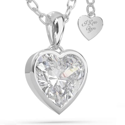 SERASAR Dames 925 Ketting [Love] - Zilver - Cadeaus voor Meisjes