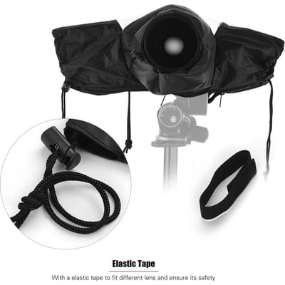 Standaard Camera Waterdichte Regenhoes Beschermhoes Regenjas voor Canon Nikon Sony DSLR Camera's Zwart