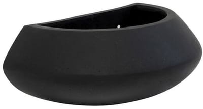 Pottery Pots - Plantenbak Hangend Mini Tara Wally XS - L17cm x W30cm x H12cm - Indoor en Outdoor - Black