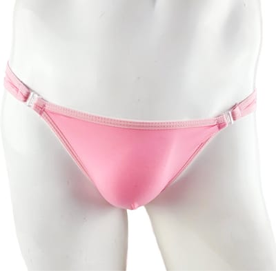 BamBella ® - ondergoed - maat Onesize S M L - heren onderbroek Roze kant mannen