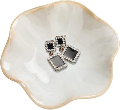Sieradenkom van keramiek, ideale geschenken voor vrouwen, sieradenopberger, schalen voor ringen en trinkets, stijlvolle decoratie voor slaapkamer en gang, perfect voor verjaardagen en feestdagen