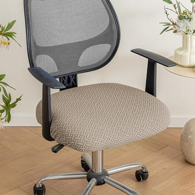 Housse de chaise d'ordinateur Universelle Quatre Saisons Élastique Antidérapante Housse de Chaise de Bureau Housse de Coussin de Siège Ménager Housse de Siège Universelle one size