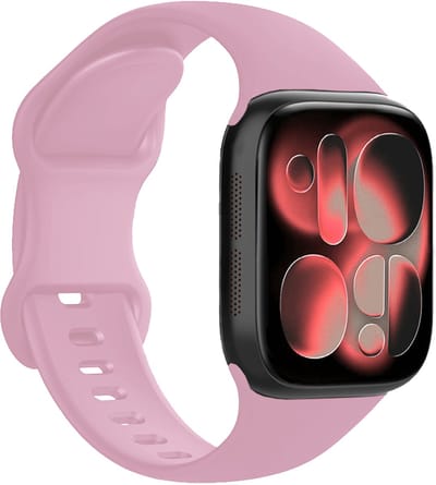 Horloge Band Geschikt voor Apple Watch 1, 2, 3, 4, 5, 6, 7, 8, 9, 10, 11, SE - 42/44/45/46 mm Bandje Siliconen Verstelbaar - Lila