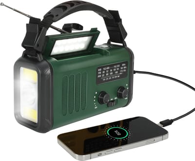 SPR Noodradio AM/FM/WB - 20.000 mAh - powerbank - zaklamp - SOS functie - Zonne-energie - Waterdicht