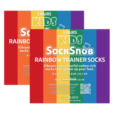 6 Pack Kids Jongens Meisjes Regenboog Trainer Katoenen Sokken Kleurrijke Gestreepte Sokken