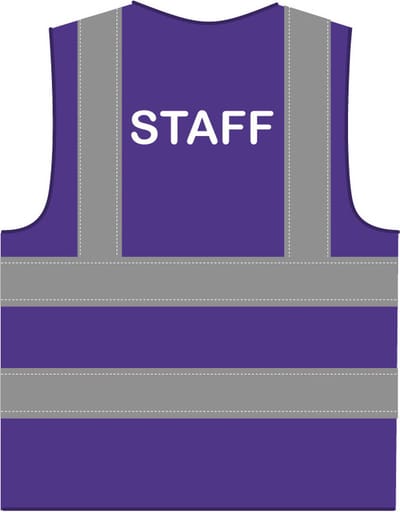 Staff hesje RWS paars