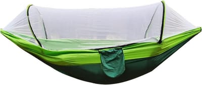 Automatische Hangmat - Kampeer Hangmat - Buiten Ontspannen - Met Net - 29 x 23 cm - Fruit Groen