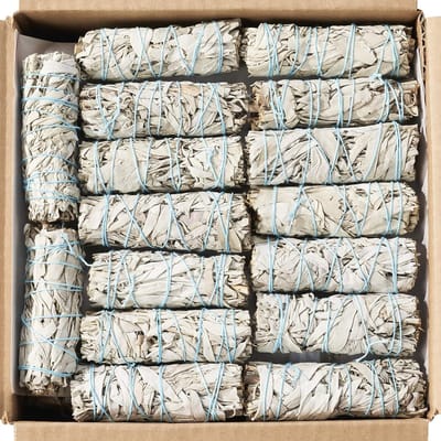 Witte Salie Stokjes - Zuiverende Bundels - Spirituele Reiniging - Duurzaam Gekweekt - 20 Stuks - Wit