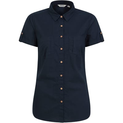 Mountain Warehouse Dames/dames Kokosnoot Shirt met korte mouwen (Donkerblauw)