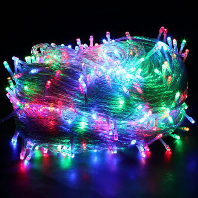 Rosnek 10m 100 LEDs Multicolour Licht LED Lichtsnoer - KerstverLichting met 8 Modes - Koppelbare - Kerstdecoratie voor Binnen & Buiten