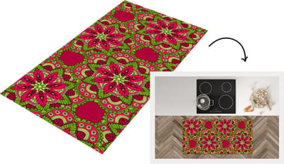 Keukenloper - Loper keuken - Hippie - Mandala - Bloemen - Design - 120x60 cm - Keukenloper vinyl
