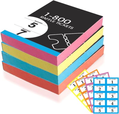 Loterijtickets Boeken Garderobe Trommel Beveiliging Nummering Genummerd 1-800