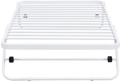 Vente-unique Vouwbed metaal wit 90 x 190 cm