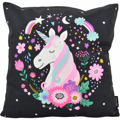 Gek op kussens! Sierkussen unicorn / eenhoorn #2 | 45 x 45 cm | katoen/polyester