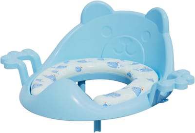 Potjestrainingskussen - Toiletstoelkussen Kinderen - Zindelijkheidstraining - Universele Pasvorm - 36 x 35 x 13 cm - Blauw
