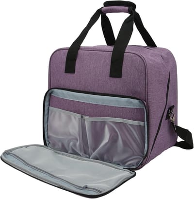 Naaimachinetas - Opbergtas Naaien - Naaiaccessoires Opbergen - Grote Capaciteit - 41 x 36 x 7 cm - Grijs