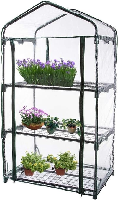 Greenhouse Cover - Plant Cover Replacement - Bescherm Planten - Met Rits - 69x49x126cm - Transparant