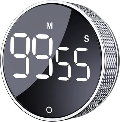 SnelShoppen - Digitale Keuken Timer met Groot LED Display - Magnetische Countdown Timer voor Koken, Fitness, Studeren, Onderwijs - Eenvoudig voor Kind