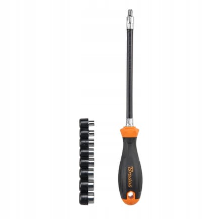 Flexibele Schroevendraaier & Dopset CRV - 9 Delig