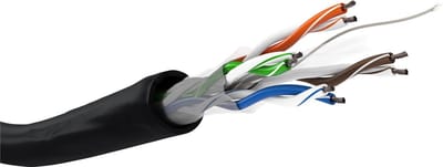 Pro CAT 6 Outdoor Netwerk cable U/UTP Zwart 100 m - Zwart - 100m