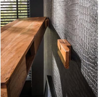 Wandplank Levita 100 cm acacia - naturel