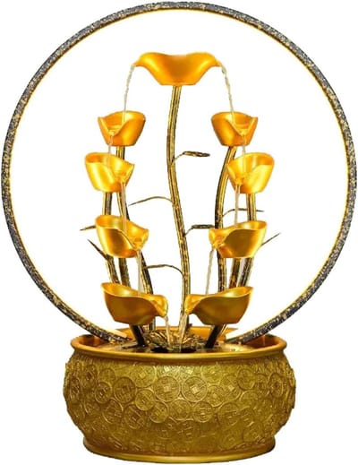 Binnenfontein - Tafeldecoratie - Ontspanning Creëren - Meerlaags Ontwerp - Groot formaat - Goud