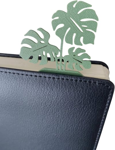 Hiden - Monstera Plantenpot Bladwijzer - Boekenlegger - Boeken - Boekenkast - 2 stuks