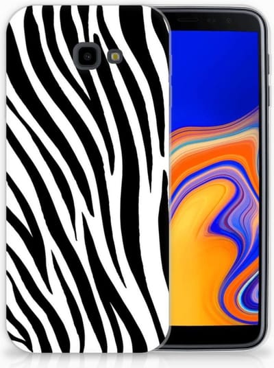 Samsung Galaxy J4 Plus (2018) TPU Hoesje Zebra
