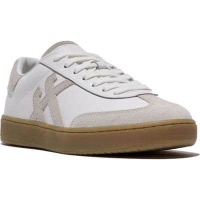 FitFlop FitFlop The Dash T-Toe Leather/Suede Sneakers WIT - Maat 37
