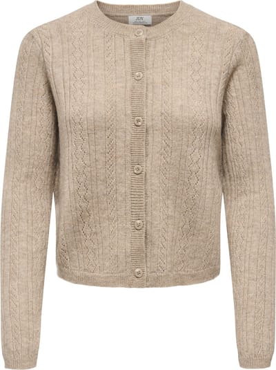 Jacqueline de Yong Vest Jdyapril Life L/s O-neck Cardigan K 15363301 Silver Mink/melange Dames Maat - L