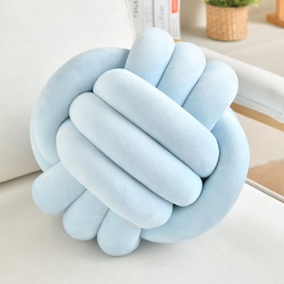 Decoratief Knoopkussen Fluweel Rond Sierkussen voor Bank, Stoel of Bed - 28 cm