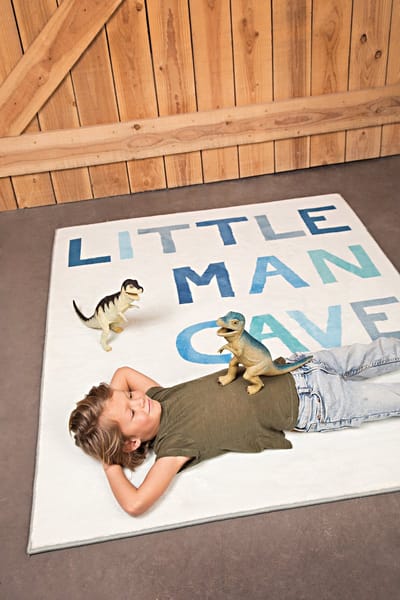 Little man cave speeltapijt - Little gem - kindertapijt - speel of slaapkamer - ultrazacht - 125 x 165 cm