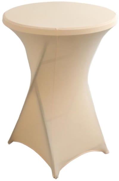 Dailygoods- Statafelhoes Wasbaar - Stretch Tafelkleed - Antislip Versterking - Bistrotafel - Bruiloft - Tuinfeest - 80 cm