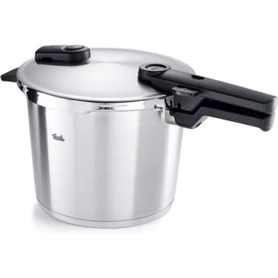 Fissler Vitaquick Premium Snelkookpan met Stoominzet en driepoot 4.5L