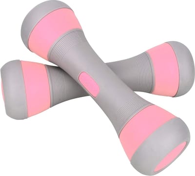 Instelbaar Haltergewicht Paar 5-in-1 met Antislip Neopreen Hand - Gewicht Opties 1 tot 2 kg/5 kg - Thuis Fitnessstudio Kantoor