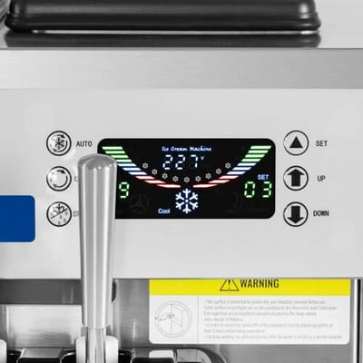 Softijsmachine - 18 l/u - 1500 W - 2 smaken + mix van beide - voorkoeling - Royal Catering RCSI-28