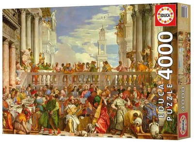 EDUCA - puzzel - 4000 stuks - HUWELIJK IN CANA PAOLO VERONESE