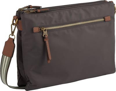 camel active Schoudertas Fietsenzak Bari Cross Bag Dark Grey Grijs