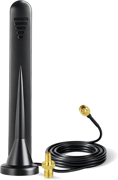 Breedband Antenne - 5G LTE Antenne - Verbeter Signaal Ontvangst - Magnetische Voet - 3 m Kabel - Zwart