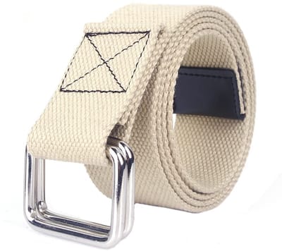 Dailygoods- Canvasriem Verstelbaar - Dubbele Ringgesp - Uniseks Riem - Hoogwaardig Canvas - Comfortabel en Duurzaam - 110 cm