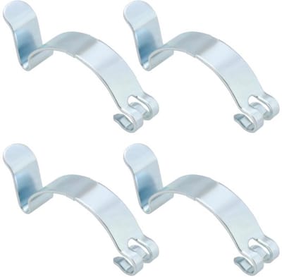 4 stuks zilverkleurige veerklemmen voor auto-luchtfilters, geschikt voor de meeste auto-luchtfilters en filterbehuizingen.