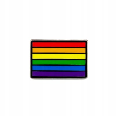 Pinets Love Collectie - Teken van LGBT Solidariteit - Regenboogbroche - Metalen Enamel - 1,6x1,1 cm