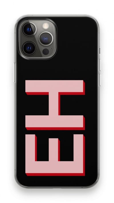 Gepersonaliseerd - Case Company® - Hoesje geschikt voor iPhone 12 Pro Max hoesje - Monogram - Soft Cover Telefoonhoesje - Bescherming aan alle Kanten en Schermrand