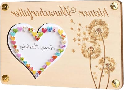 Unieke Houten Geldcadeau Doos, Creatieve Verjaardag, Trouwerij en Valentijnsdag Kaart, Origineel Geldgeschenk voor Feestdagen en Jubilea