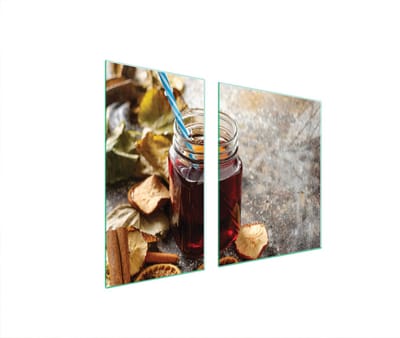 TMK ArtDeko - Beschermglasplaat voor Kookplaat - 90x52cm - Gehard Glas - Kleurrijk Ontwerp