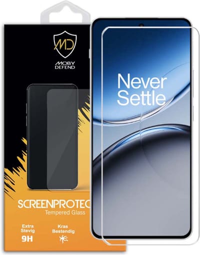 MobyDefend Screenprotector - Geschikt voor OnePlus Nord 4 - Case-Friendly Screensaver - Gehard Glas